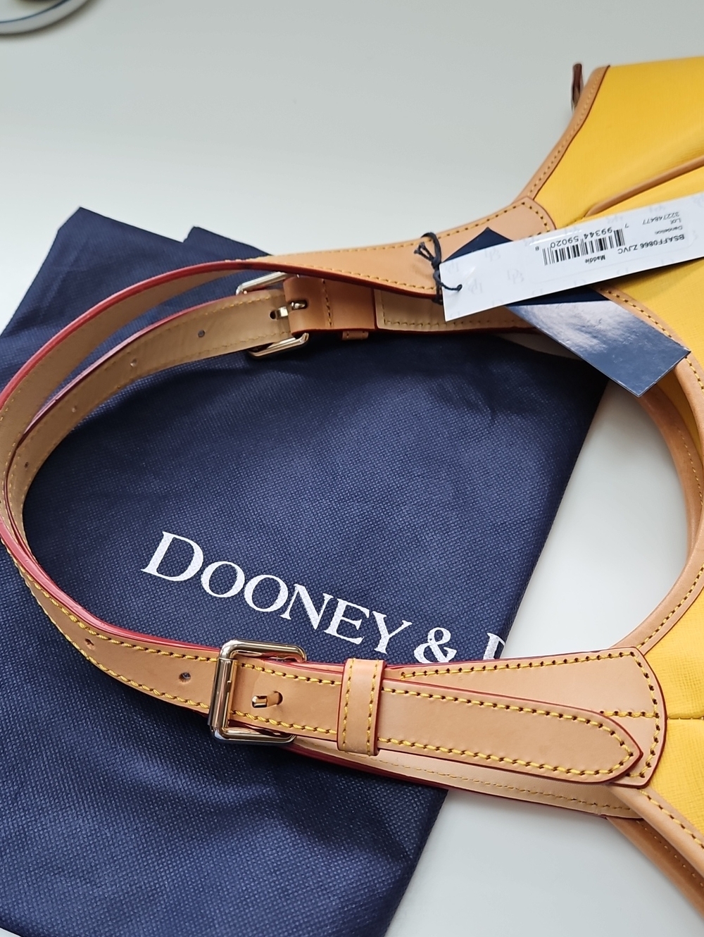 โจ๏ธ Dooney & Bourke 'Maddie' Saffiano Leather Dandelion Hobo Bag - Picture 8 of 16